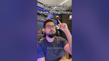 Crie um site usando IA em 30 segundos #chatgpt #dicas #inteligenciaartificial #tecnologia #ia