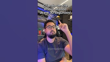 Crie um site usando IA em 30 segundos #chatgpt #dicas #inteligenciaartificial #tecnologia #ia