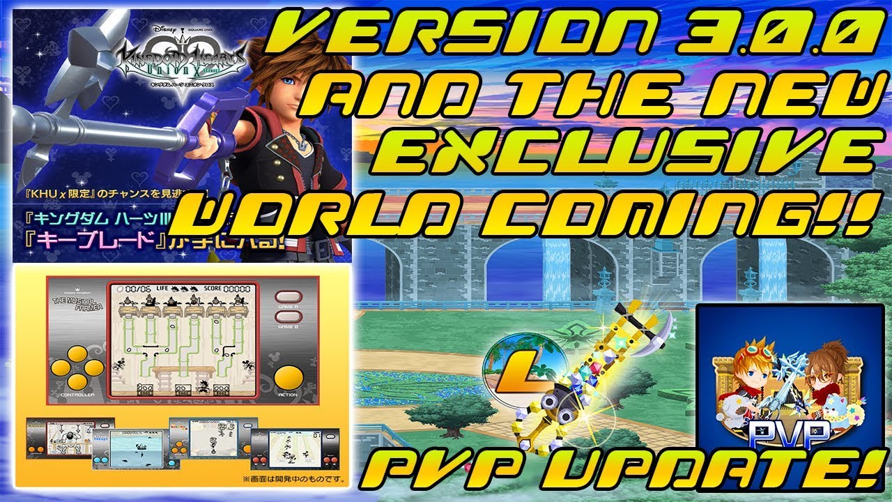PvP Update, Version 3.0.0 & Story Quest Update By Normura!! - KHUx JP Update 9/3/18