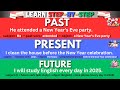 Master the 3 Simple Tenses in English: Past,Present,Future | Sentence Practice With Easy Structure!
