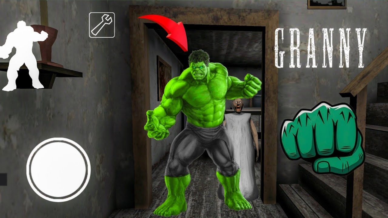 Playing As "Hulk" In Granny Horror Game Car Escape Full Gameplay 