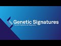 Genetic signatures  company