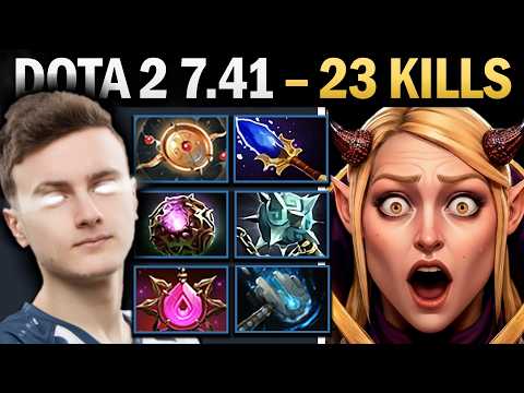 Invoker Dota 2 7.41 with 23 Kills and Unstoppable Skill