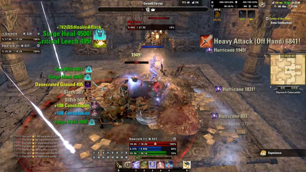 ESO Skyreach exp farm run YouTube