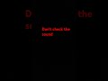don't check the sound