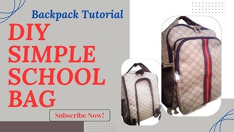 "Get Ready for Back to school with the Ultimate DIY Bagmaking Tutorial!" #backpacks #diy #schoolbag