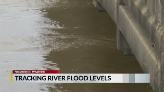 Tracking river flood levels