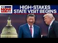 Trump welcomes China's Xi to Washington for high-stakes state visit