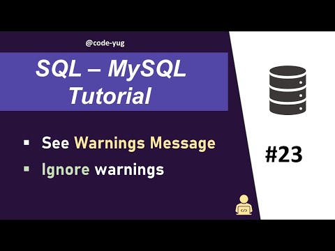 MySQL Tutorial for Beginners in Hindi | How to Check Warnings in MySQL | Errors and Warnings in SQL