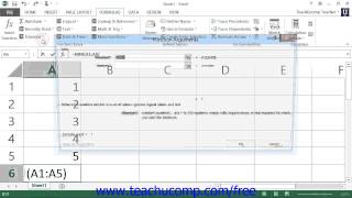 Excel 2013 Tutorial Inserting Functions Microsoft Training Lesson 4.5