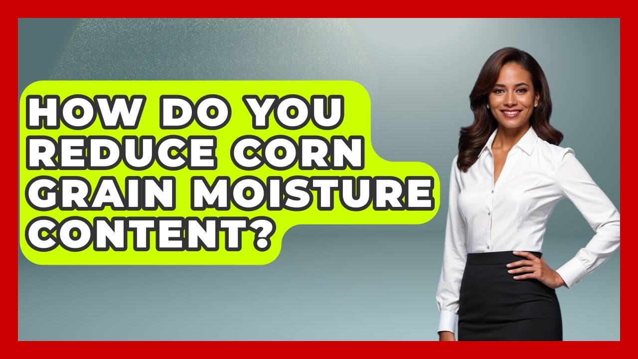 How Do You Reduce Corn Grain Moisture Content? - The World of Agriculture