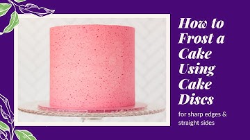 How to Frost a Cake Using Acrylic Cake Discs