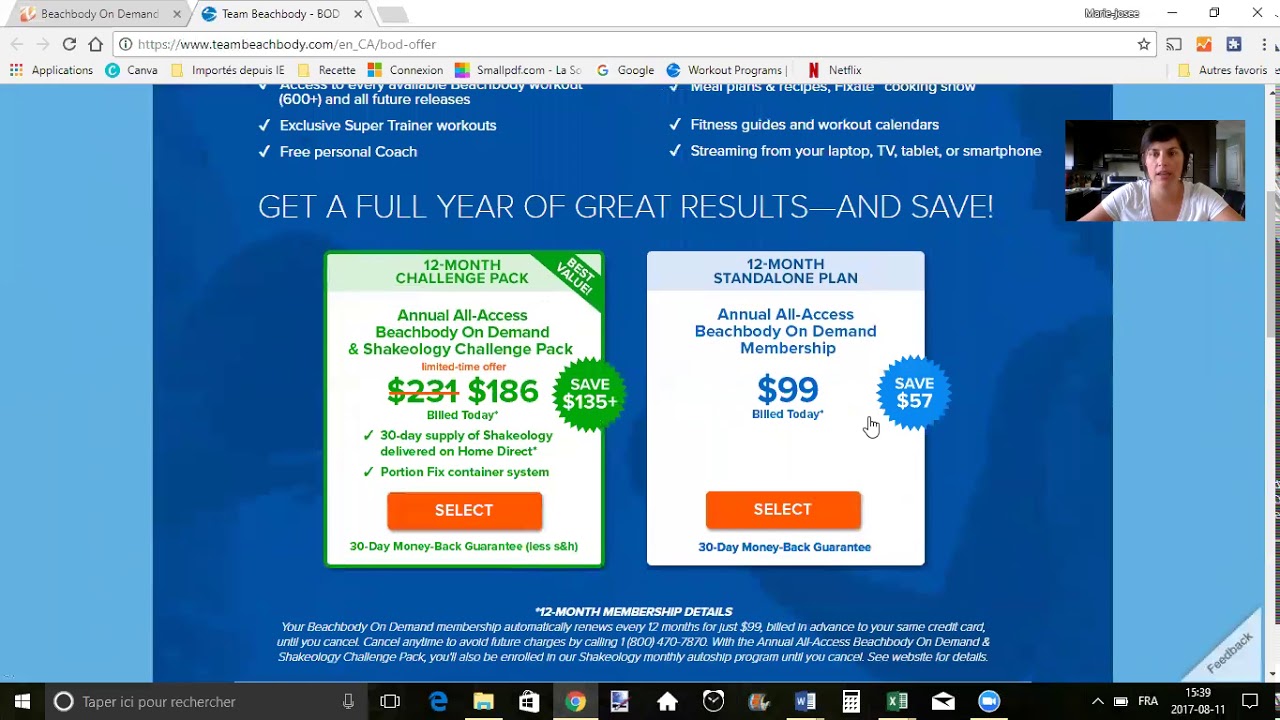 Comment Sinscrire à Beachbody On Demand Québec Coach Gratuit