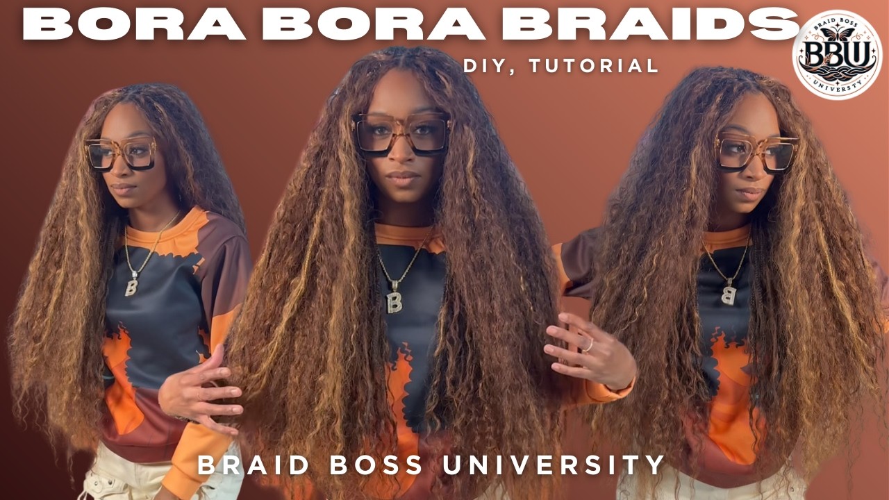 Как сделать косички Бора-Бора своими руками из натуральных человеческих волос | BRAID BOSS UNIVER...