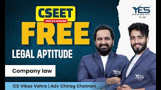 FREE CSEET Legal Aptitude Online Classes (Lec 1) | Law of Contracts | Batch May 24