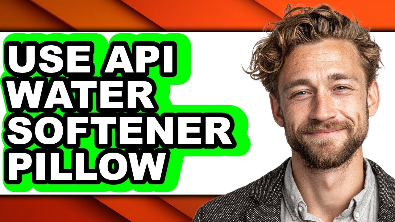 How to Use Api Water Softener Pillow (easy Method) - YouTube