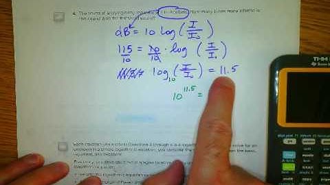 12.4 Solving Logarithmic Equations
