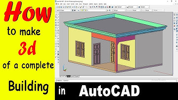 AutoCAD 3d House Modelling-Making Complete 3D HOUSE using AutoCAD-Easy and step by step in one video