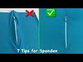 🔥🔥🔥7 Brilliant sewing tips and tricks for Spandex / How to sew with stretch fabric