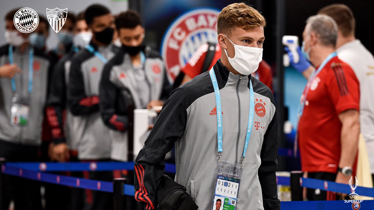 Team arrival at the stadium | FC Bayern vs. FC Sevilla | UEFA Super Cup