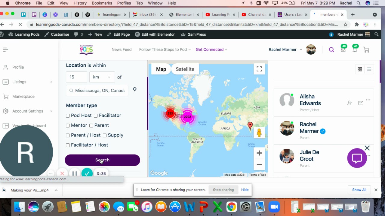 How to Use the Members Map