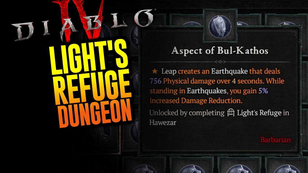 stemning forsinke uformel Light's Refuge | Diablo 4 Dungeon - YouTube