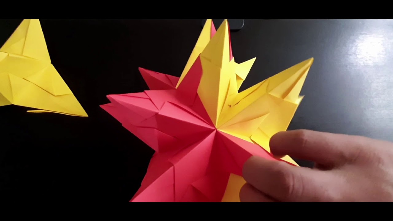 Origami KUSUDAMA - Estrella de 30 puntas en 9 minutos 👍like