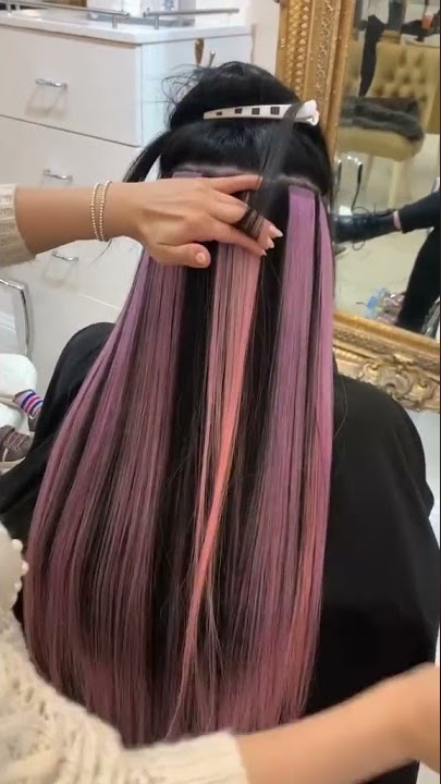 How To Dye & Style Ombre Pink Hair Extension---Ebonymaizemakeup - Youtube