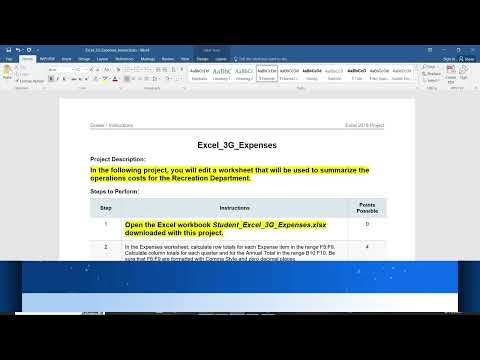 Excel_3G_Expenses | Excel 3G Expenses highlight