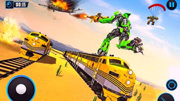 Grand Train Robot Transformation Warrior Robot Transform Battle Android Gameplay