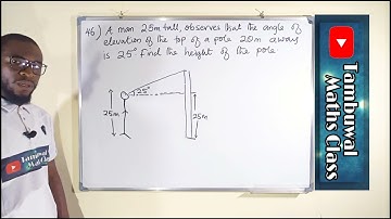 NECO 2020 Vraag 46 | Elevatiehoek