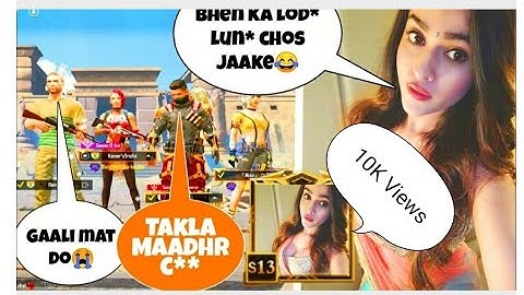 ♥♥ Random Very Famous Tiktoker girl & Boy Call me Noob And !Challenge For 1v3 TDM ! Part 1 Black