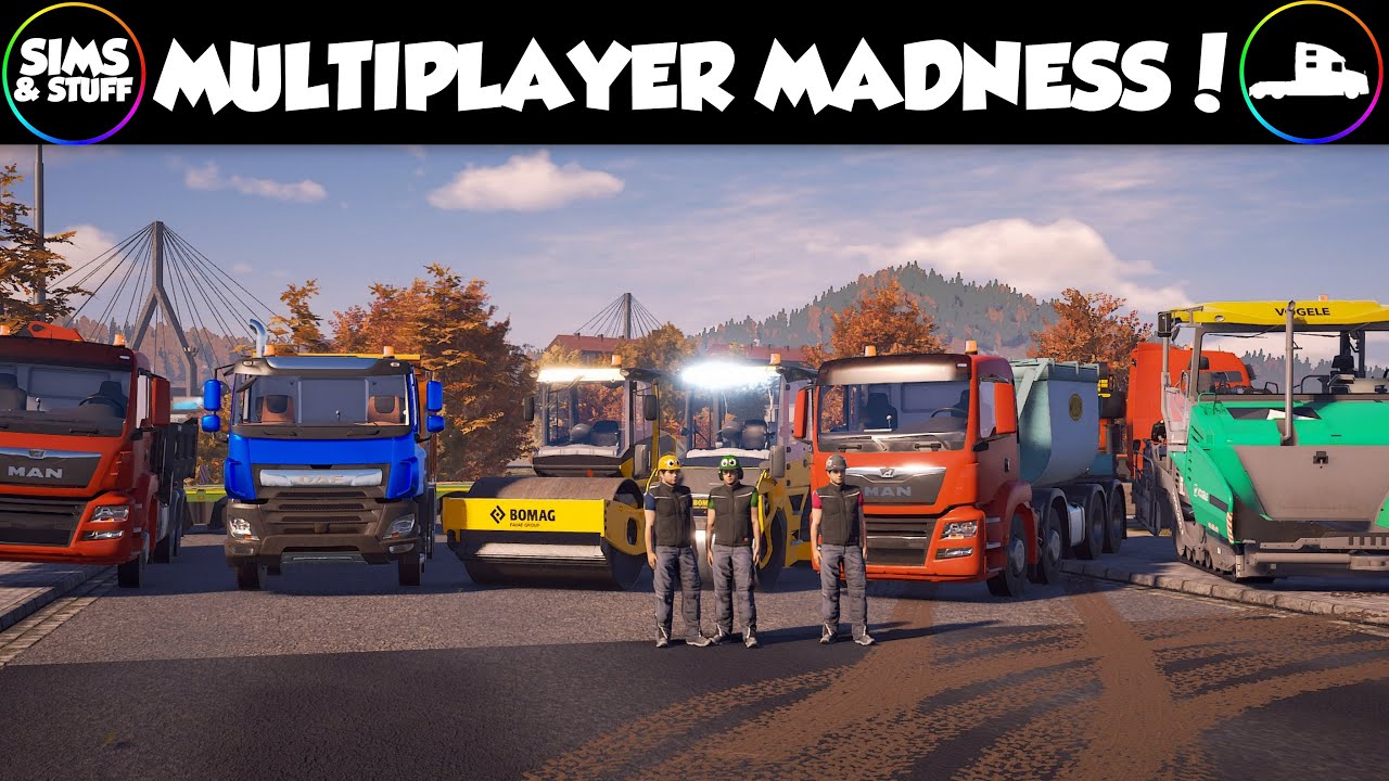 Construction Simulator | Multiplayer For The First Time | Digging A Big ...