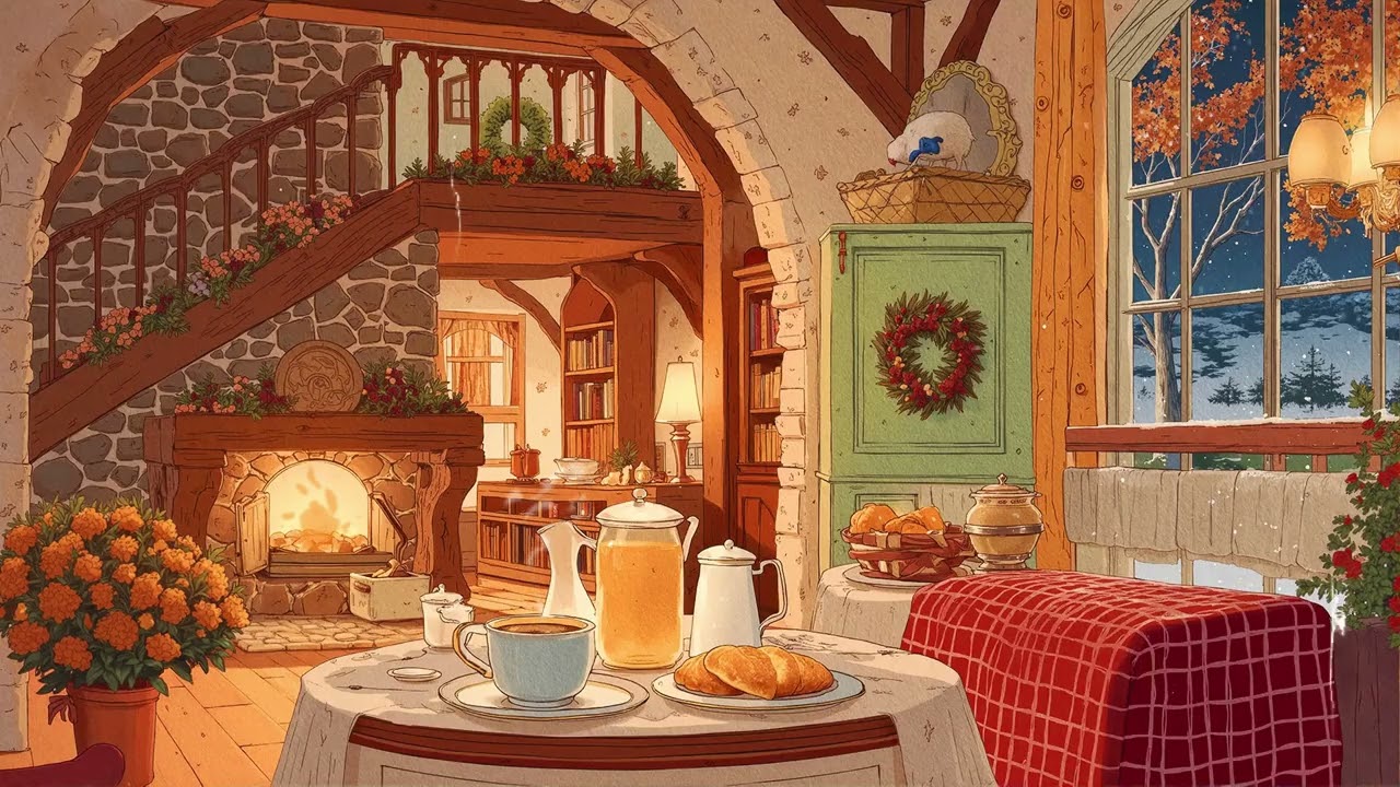 Golden Oldies & Fireplace Glow – Relaxing Vintage Music for Peaceful Winter Evenings