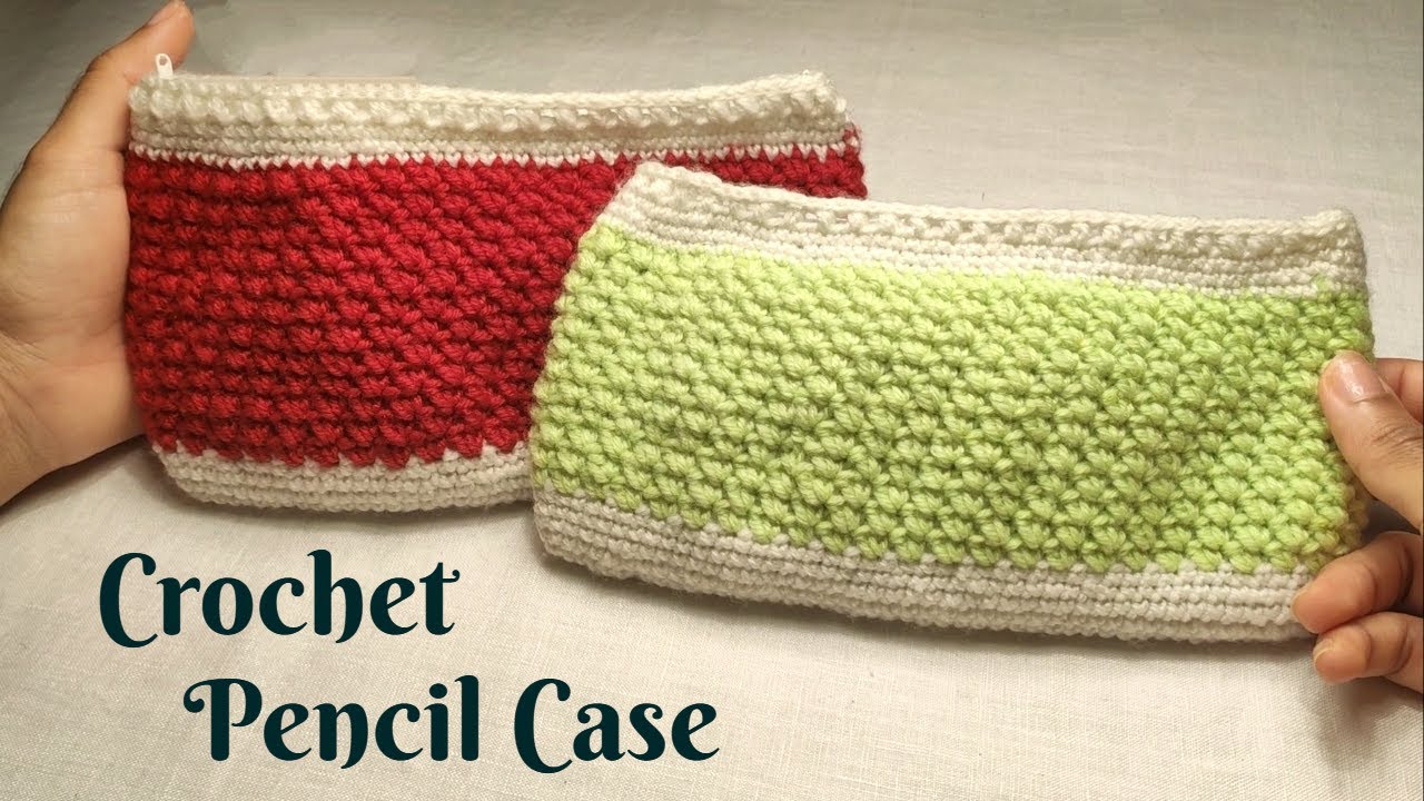 Crochet Pencil Case Sinhala | පැන්සල් පෙට්ටියක් ගොතමු | Simple and Easy with English Subtitles