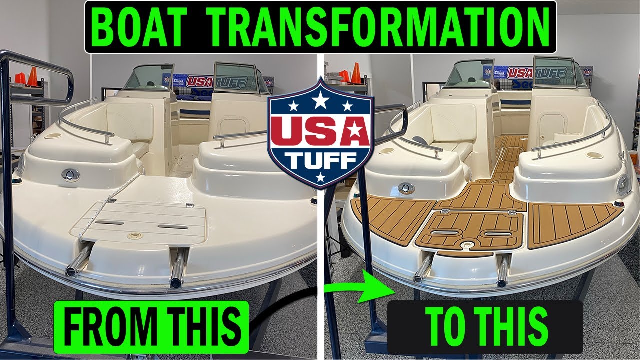 243 Rinker 2000 Rinker Fiesta 243 | SeaDek Boat Decking Installation by USATuff ...