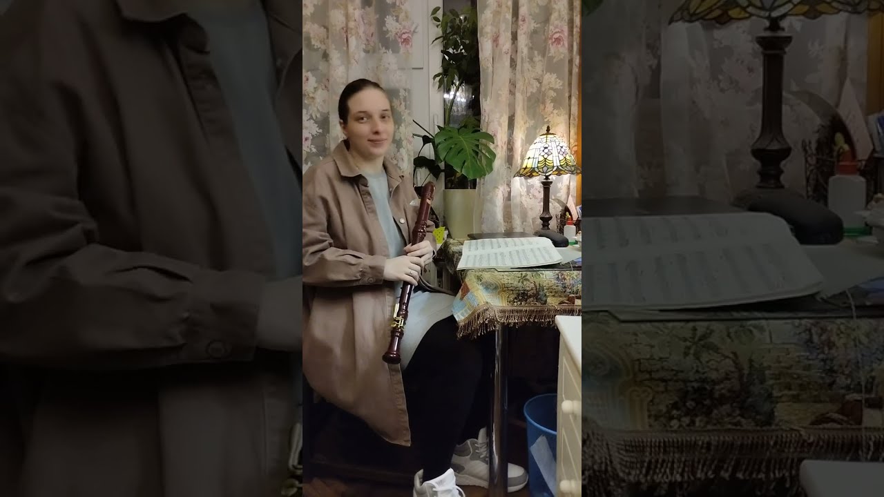 "Грезы" Шуман блокфлейта тенор (wooden tenor recorder Yamaha -Schumann Träumerei Dreaming)