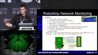 DEF CON 22 - Blake Self and Shawn cisc0ninja Burrell - Don't DDoS Me Bro: Practical DDoS Defense