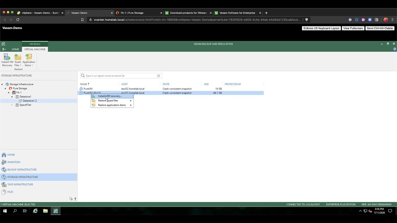 Setting up the Pure Storage® plug-in for Veeam® Backup and Replication™