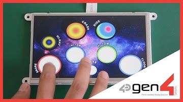 Drumpad featuring gen4-uLCD-70DT