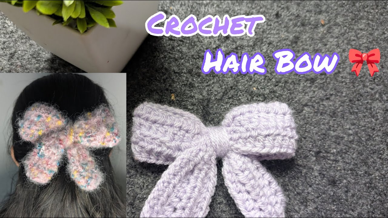 How to Crochet a Hair Bow 🎀 | Step-by-Step