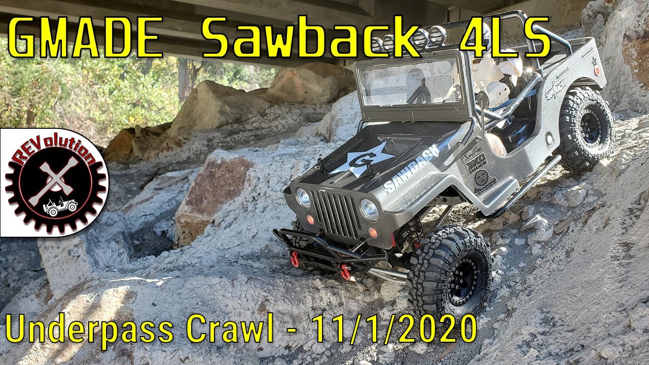 GMADE GS01 Sawback 4LS - Underpass Crawl - 11-01-2020 - YouTube