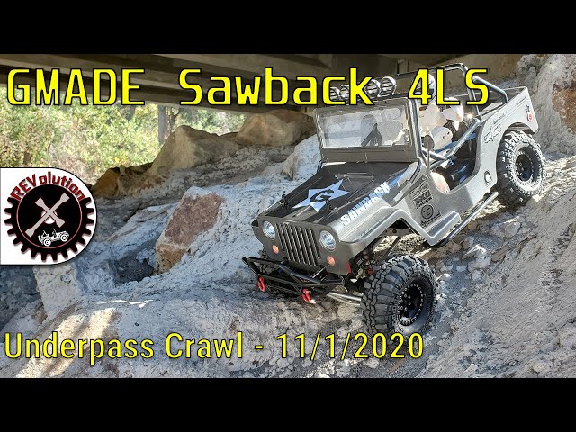 GMADE GS01 Sawback 4LS - Underpass Crawl - 11-01-2020 - YouTube