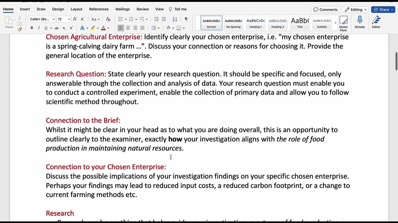 LC Ag. Science IIS 2024 Tutorial YouTube