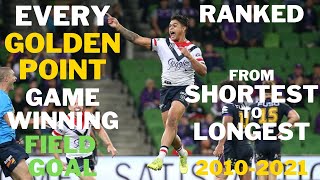 Every Golden Point Game Winning Field Goal Ranked From Shortest To Longest (NRL) 2010-2021 screenshot 4