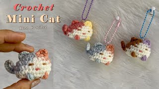 Amigurumi Crochet Mini Cat 🐈😺 Crochet Keychain Tutorial