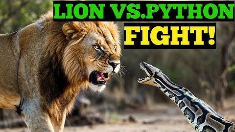 Lion vs Python: Epic Battle for Survival