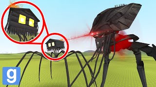 HOUSE HEAD vs TRIPOD! 👽 TREVOR HENDERSON vs WAR OF THE WORLDS! (Garry's Mod Sandbox) | JustJoeKing