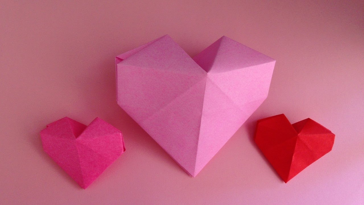 Origami Heart Box Instructions 折り紙 ハートの箱 簡単な折り方 Youtube