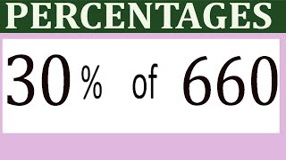 Percentages     30      Percentage(%)    of   660